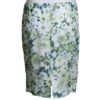 Skirt flower with floral print, marigreen-white