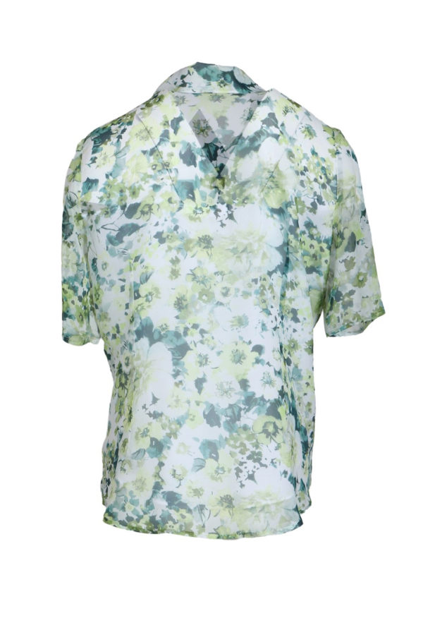 Blouse flower,floral print, may green-white