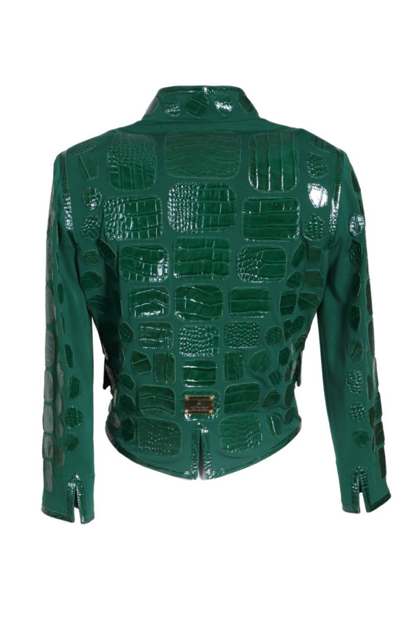 Spencerjacket emerald with gold corners