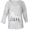 Oversize sweater with Alaska embroidery
