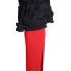 Evening skirt Classic (micro jersey), red