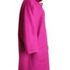 Coat with 3/4 sleeves, merino&cashmere, pink