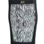 Skirt with zebra embroidery