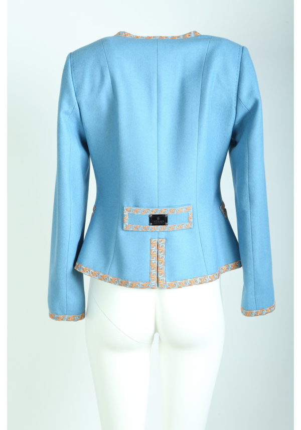 Jacket with classic embroidery