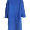 Coat, T-cut style, merino cashmere, royal blue