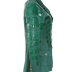 Blazer emerald with croco patches