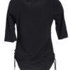 Shirt black with drawcords, uni KA