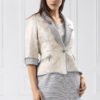 Couture jacket with embroidered yoke