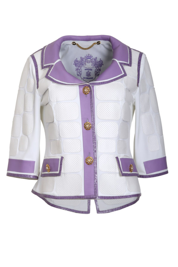 Jacket with cup collar