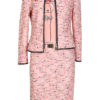 Bouclé jacket with baccara embroidery