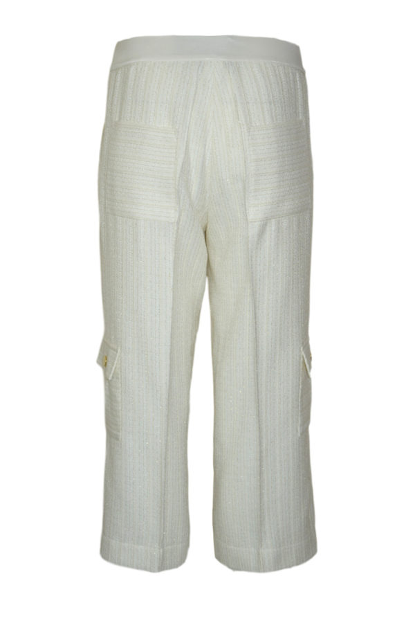 Palazzo trousers with lurex