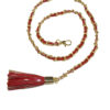 Chain belt with tassel