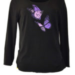 Shirt mit Butterfly-embroidery LA