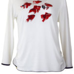 Shirt, Ocean-Embroidery, Kontrast Einfassung, LA