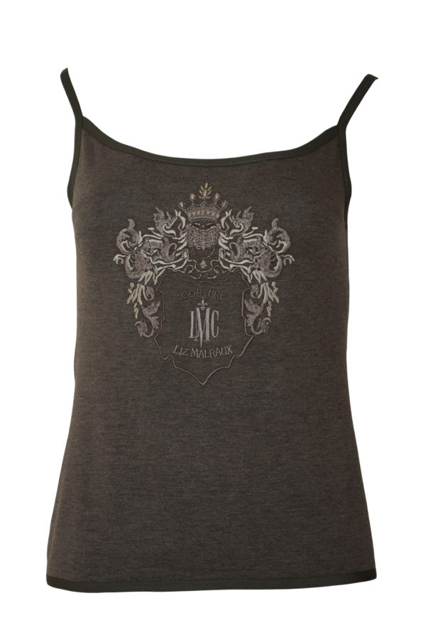 Top "savanna" mit "heraldik-embroidery", Viskose