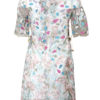 Kleid, Spitze mit Handapplizierten Patches in Pastell Multicolor