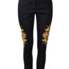 Amirage Jeans mit Goldbeschlägen und "amirage-embroidery", Baumwolle & Lycra
