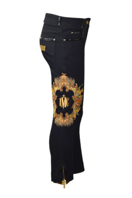 Amirage Jeans mit Goldbeschlägen und "amirage-embroidery", Baumwolle & Lycra