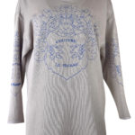 Pulli mit "shadow-heraldic embroidery", 4 Motive, Baumwolle & Polyester