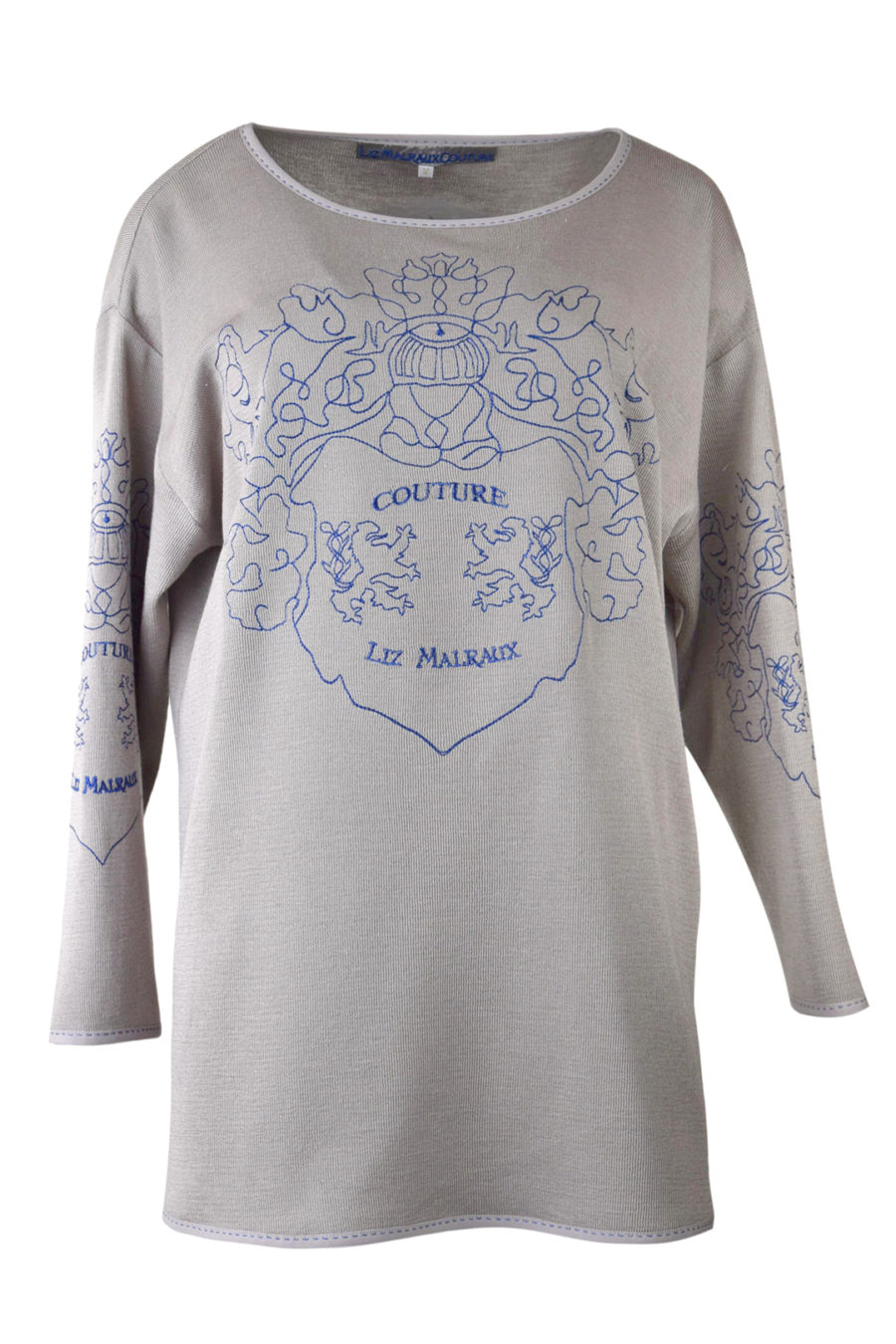 Pulli mit "shadow-heraldic embroidery", 4 Motive, Baumwolle & Polyester