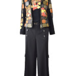 Jacke mit "new-still-life" embroidery, Nappaleder Patches und Revers