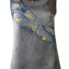 Top mit "dragonfly-embroidery", Reine Seide, grey