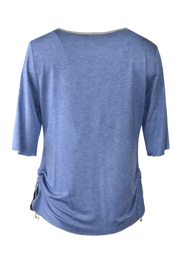 Shirt mit "signatur-embroidery" mit Kontrasteinfassung, Kurzarm