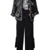 Haute Couture-Jacke aus Paillettenstoff mit Pattentaschen und Bordüre