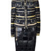 Haute Couture-Jacke mit Pattentaschen, Langarm