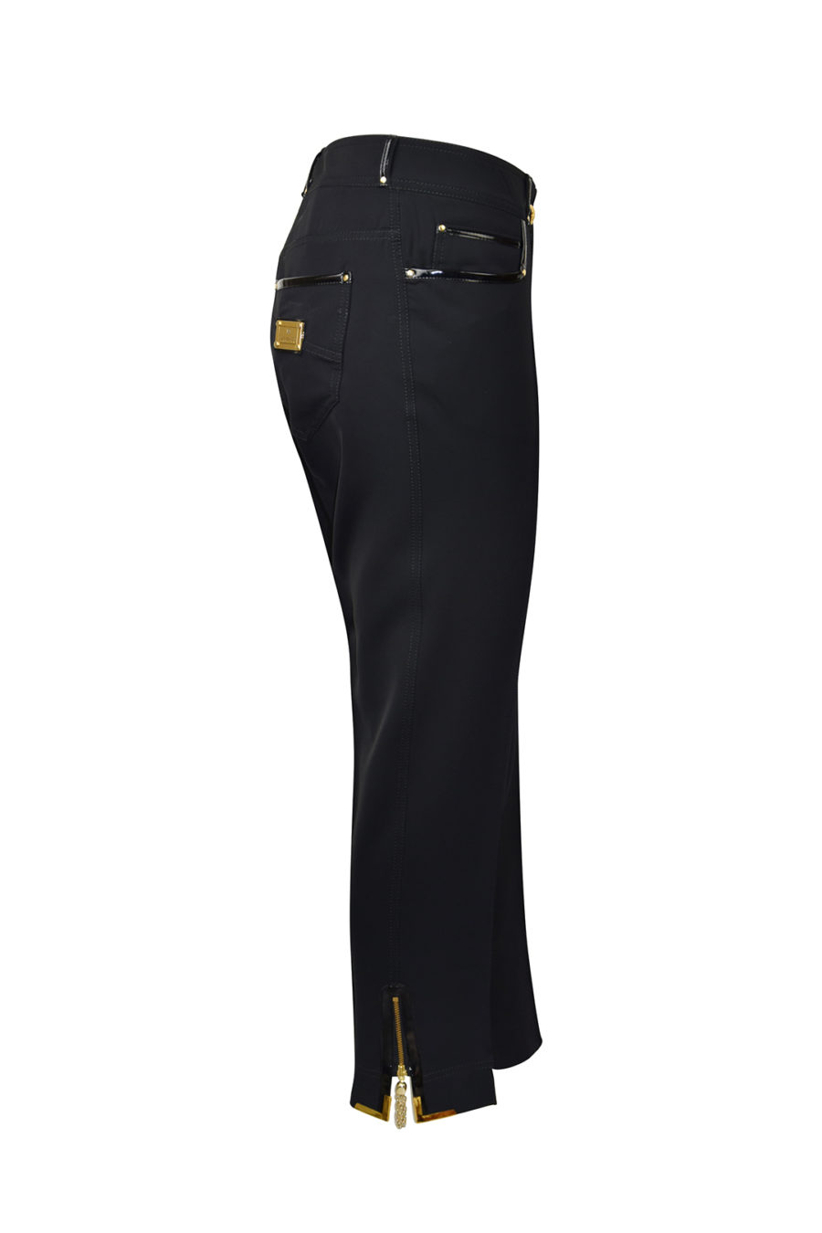 Jeans mit Zipp und Goldecken, LMC-Logo