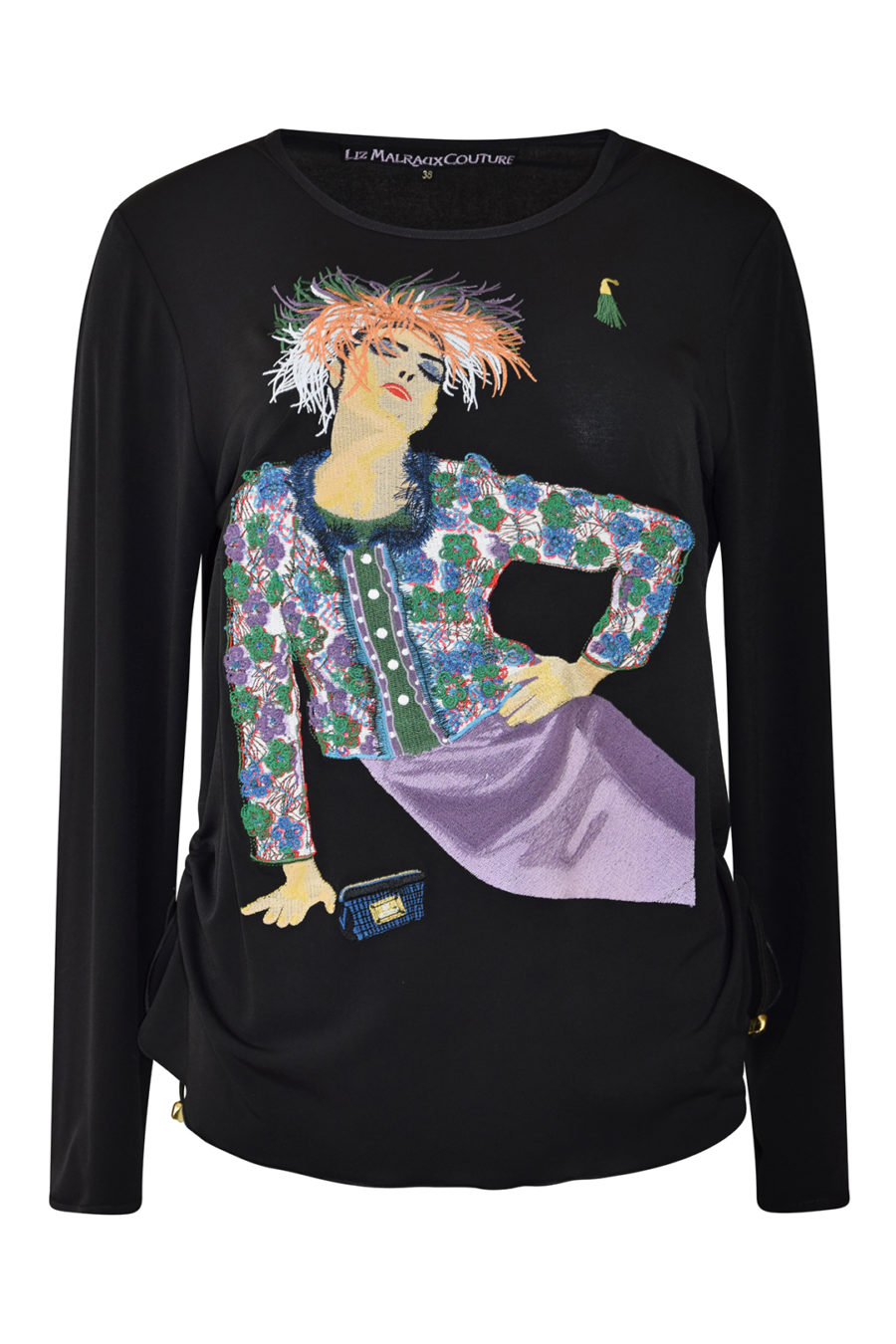 Shirt mit "Zoe-embroidery", Langarm