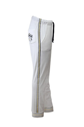 Jogger-Pants aus Nicki-Stoff, mit seitlicher Bordüre