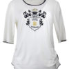 Shirt mit "heraldic embroidery", Kurzarm