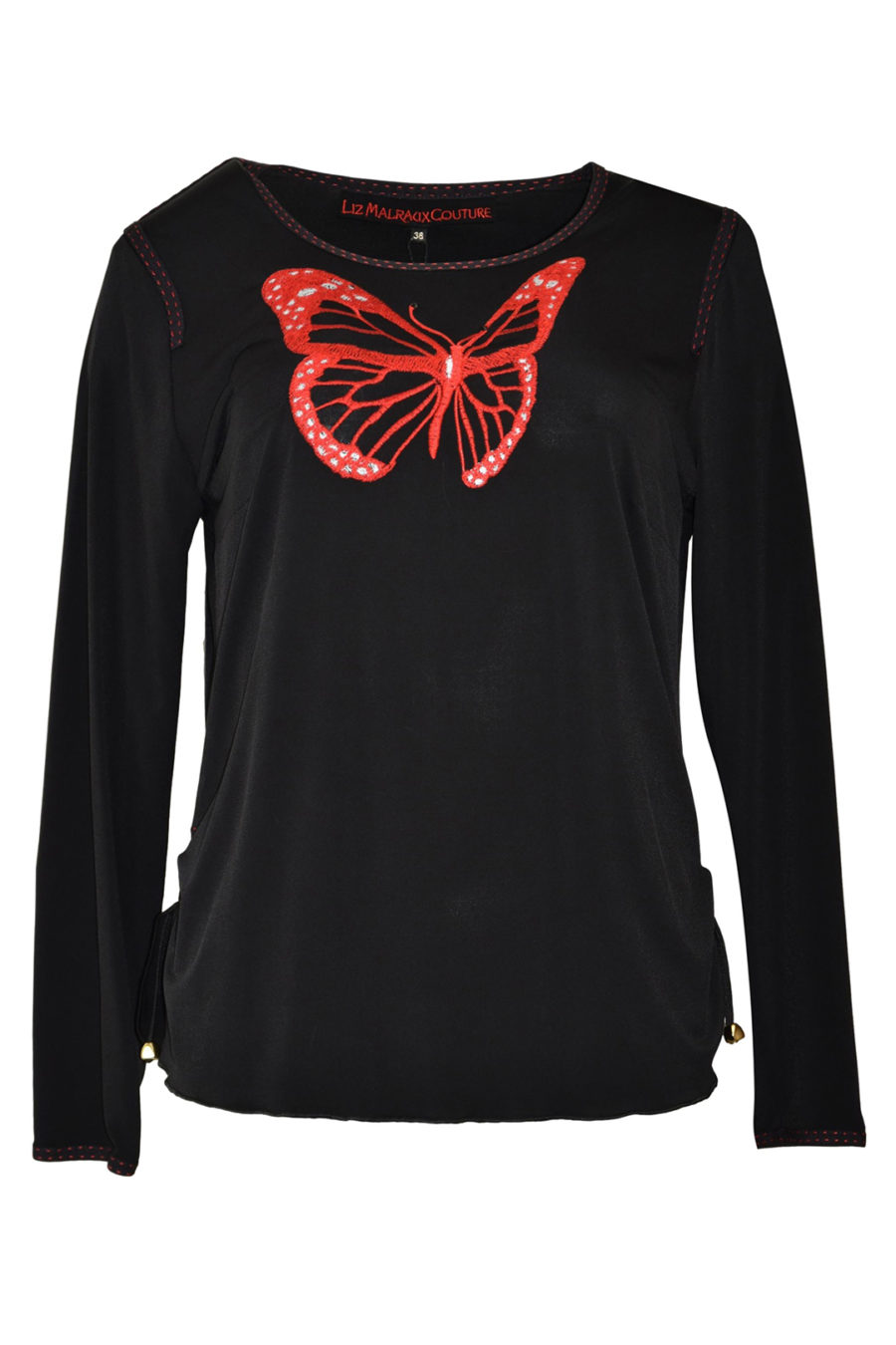 Shirt mit "Maxi-Butterfly-embroidery"