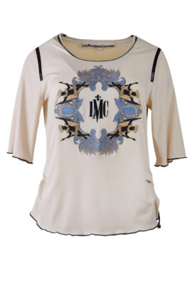 Fabergé Shirt mit "amirage-embroidery", Kurzarm