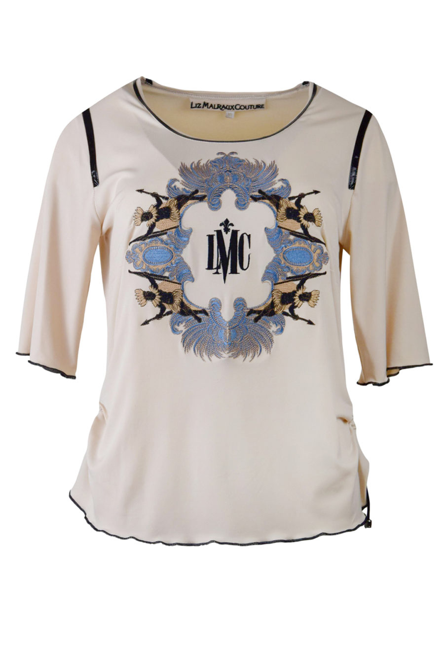 Fabergé Shirt mit "amirage-embroidery", Kurzarm
