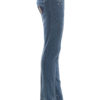 Jeans in denimblau mit pickierter seitlichen Passe