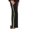 Hose aus Bi-Stretch, mit 2 cm breiter gestickter Bordüre und seitlichen Taschen 7/8 Länge