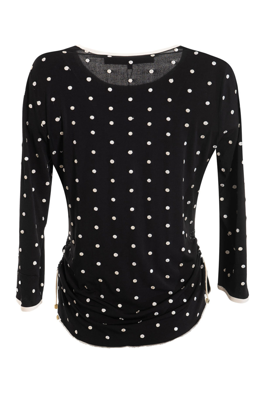 Shirt mit allover "Tupfen-metrage-embroidery", Langarm, Stiches: 96.000