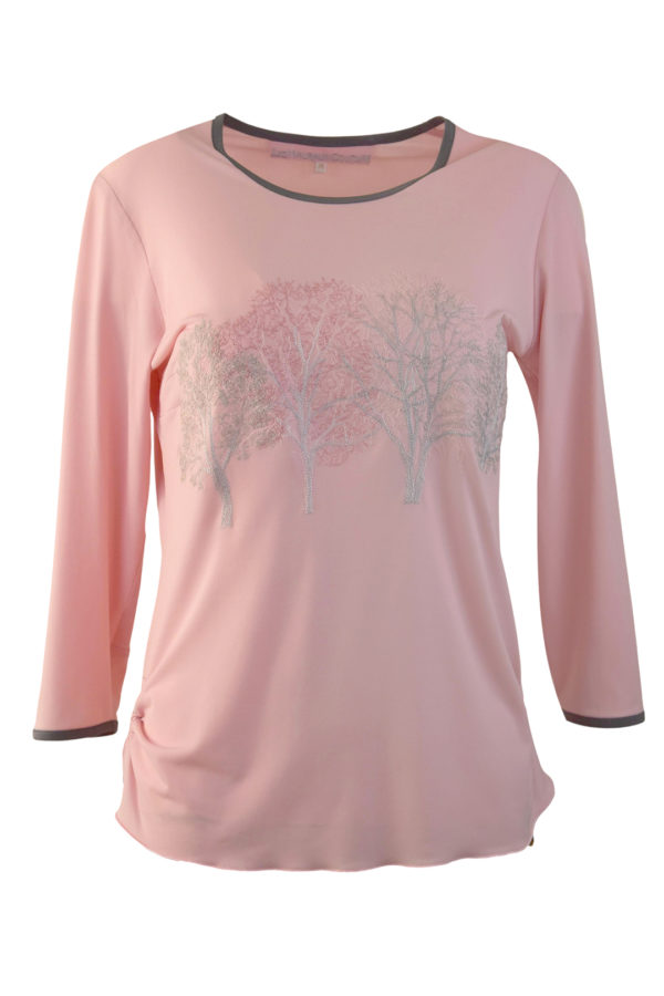 Shirt mit "forest-embroidery", Langarm