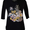 Shirt mit multicolor "garden-embroidery", Kurzarm