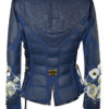 Haute Couture- Jacke mit "Country-embroidery"-4 Motive, Nappaleder und Patches mit 180 handapplizierten Kristallen und Perlen von Swarovski, Multisize, St.290000