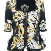 Haute Couture-Jacke appliziert mit 130 Blättern aus Nappaleder und 55 handangenähten Kristallen, Multisize