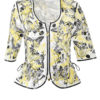 Haute Couture-Jacke mit gestickten und applizierten Schmetterlingen, 240 handapplizierten Perlen und Kristallen, Multisize, Kurzarm