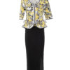 Haute Couture-Jacke mit gestickten und applizierten Schmetterlingen, 240 handapplizierten Perlen und Kristallen, Multisize, Kurzarm