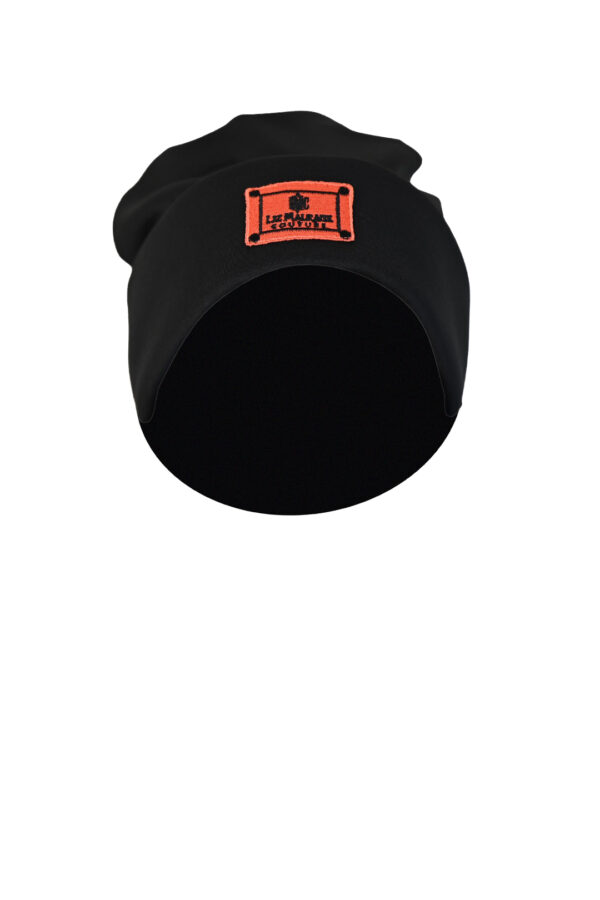 Mütze aus Doublejersey - Teilwattiert mit gesticktem LMC-Logo und Kordelraffung