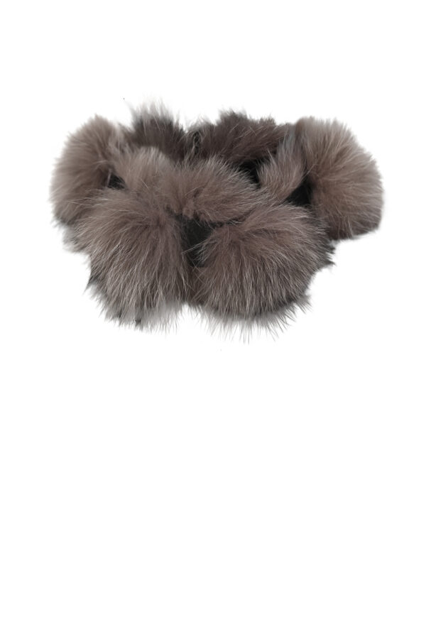 Fuchsschal mit breitem Gummiband, elastisch